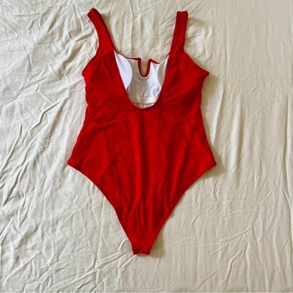 Red-Lifeguard Scoop Back One Piece Swimsuit, XL - never worn - Picture 6 of 8